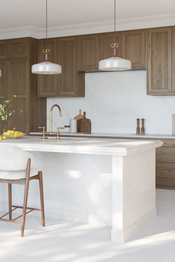 Cuisine Calacatta Gravo en Quartz