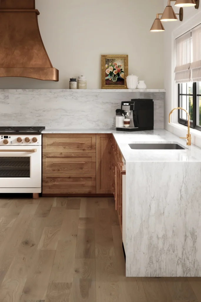 Cuisine Elba White en Quartz