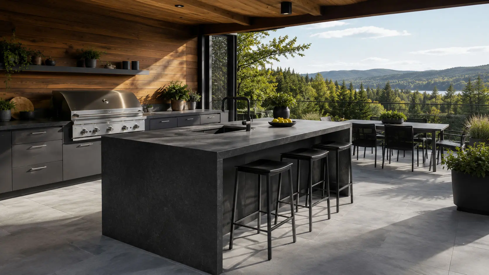 comptoir de dekton extérieur